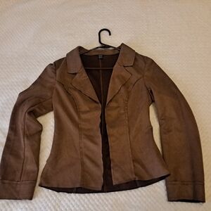 SHEIN Chocolate Brown Women's Blazer